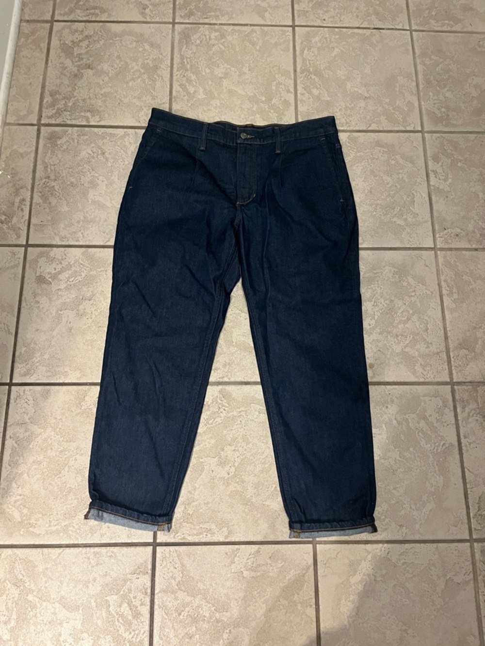 Joe's Jeans Relaxed Dark Blue Denim Pants